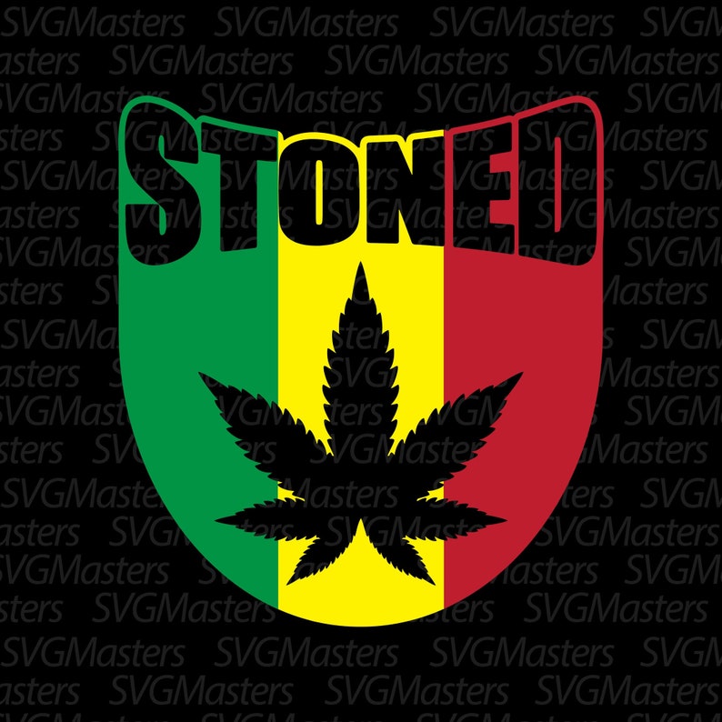Stoned Weed Rasta Vector Cannabis 420 Svg Digital Clipart Etsy