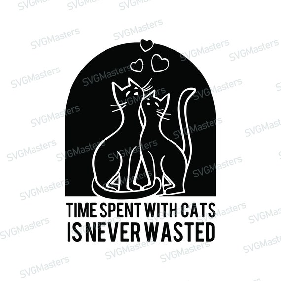 Cats Svg Cat Vector Digital Clipart For Design T Shirts Etsy
