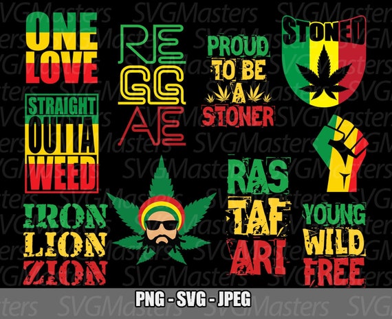 Download Rasta Svg Bundle Reggae One Love Digital Clipart Weed Etsy