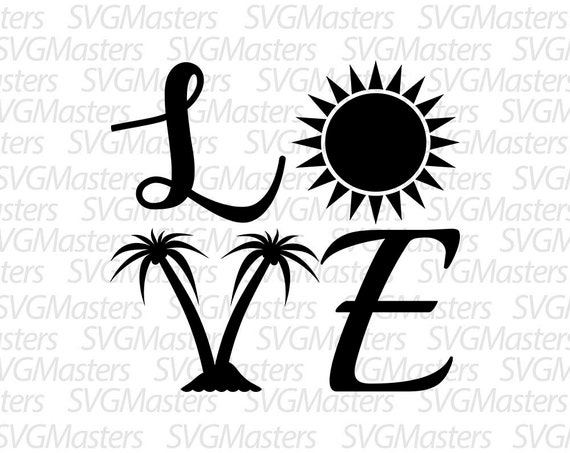Download Love Summer Svg Design Summer Vector Digital Clipart T Shirts Design Cricut File Instant Download
