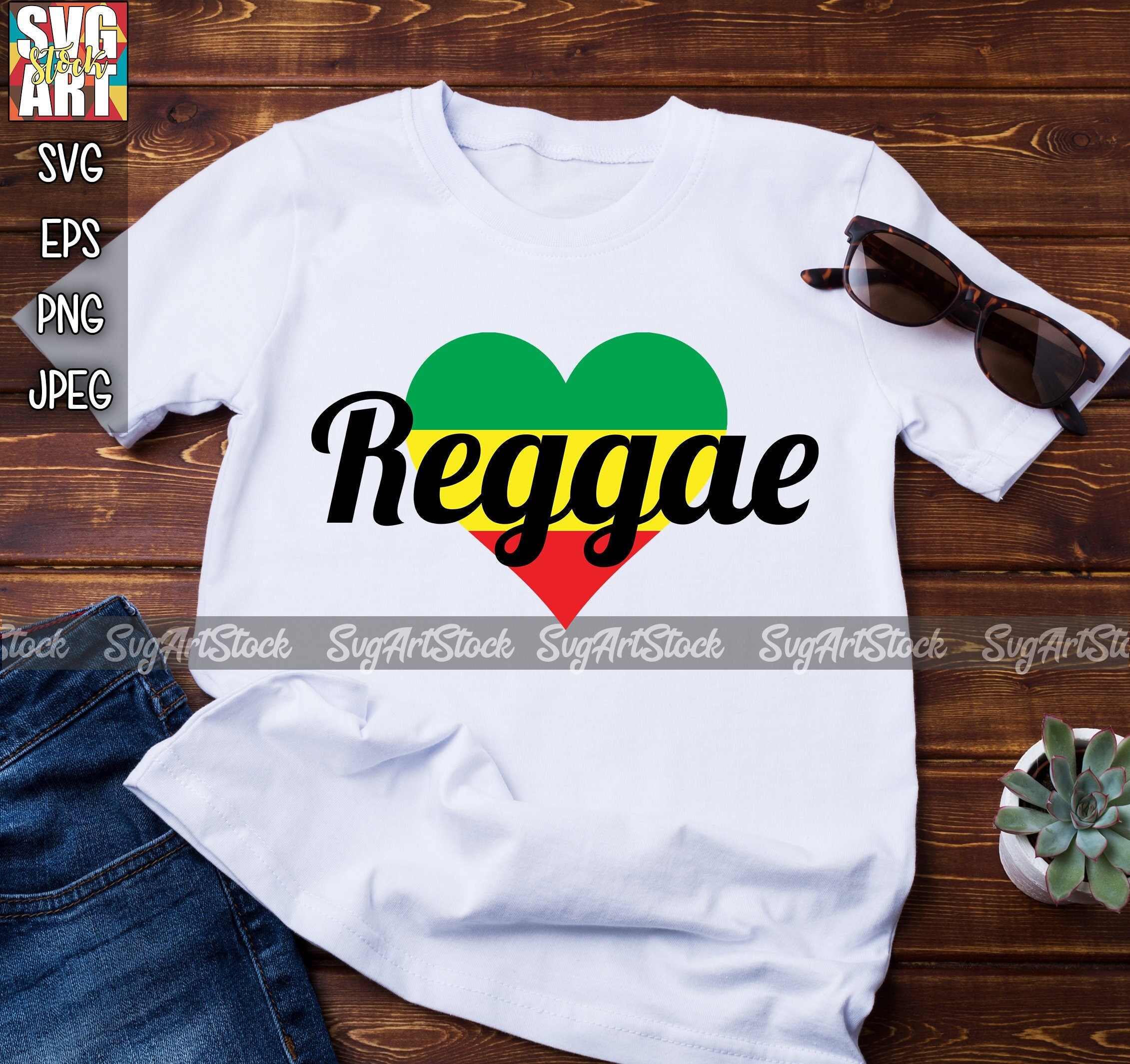 Love Reggae Music - rasta vector - digital clipart , one love t-shirt design , instant download (svg, jpeg, png)