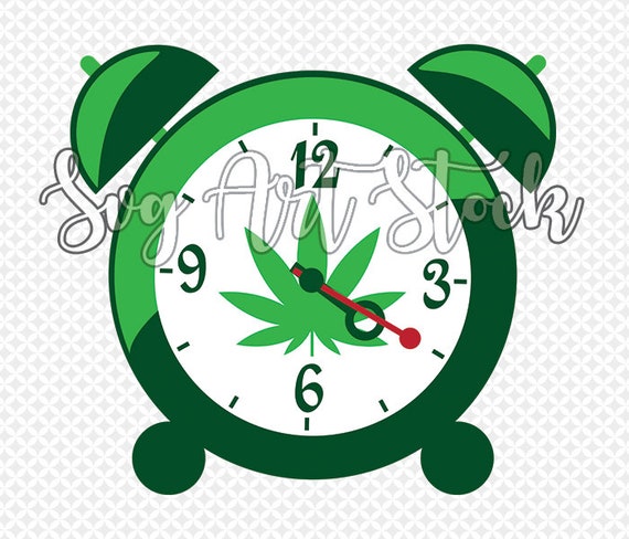 420 Clock Weed Vector Digital Clipart T Shirt Design Etsy
