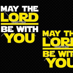 May The Lord Be With You SVG-ontwerp, christelijke svg, digitale clipart, geloof svg, t-shirtontwerp, cricut svg, instant download (svg, eps, png)