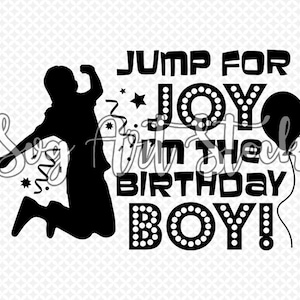 Salta de alegría, soy un cumpleañero SVG, vector de cumpleaños, clipart digital de fiesta, diseño de camiseta, archivo de corte, descarga instantánea (svg, jpeg, png)