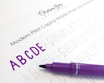 Modern Print Capital abc Worksheet