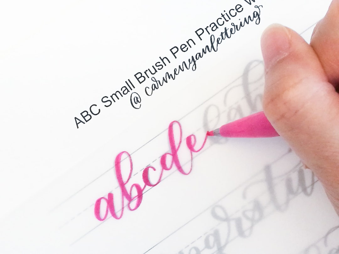 Bouncy Lettering Lowercase Printable (carmen Yan Lettering) - Etsy