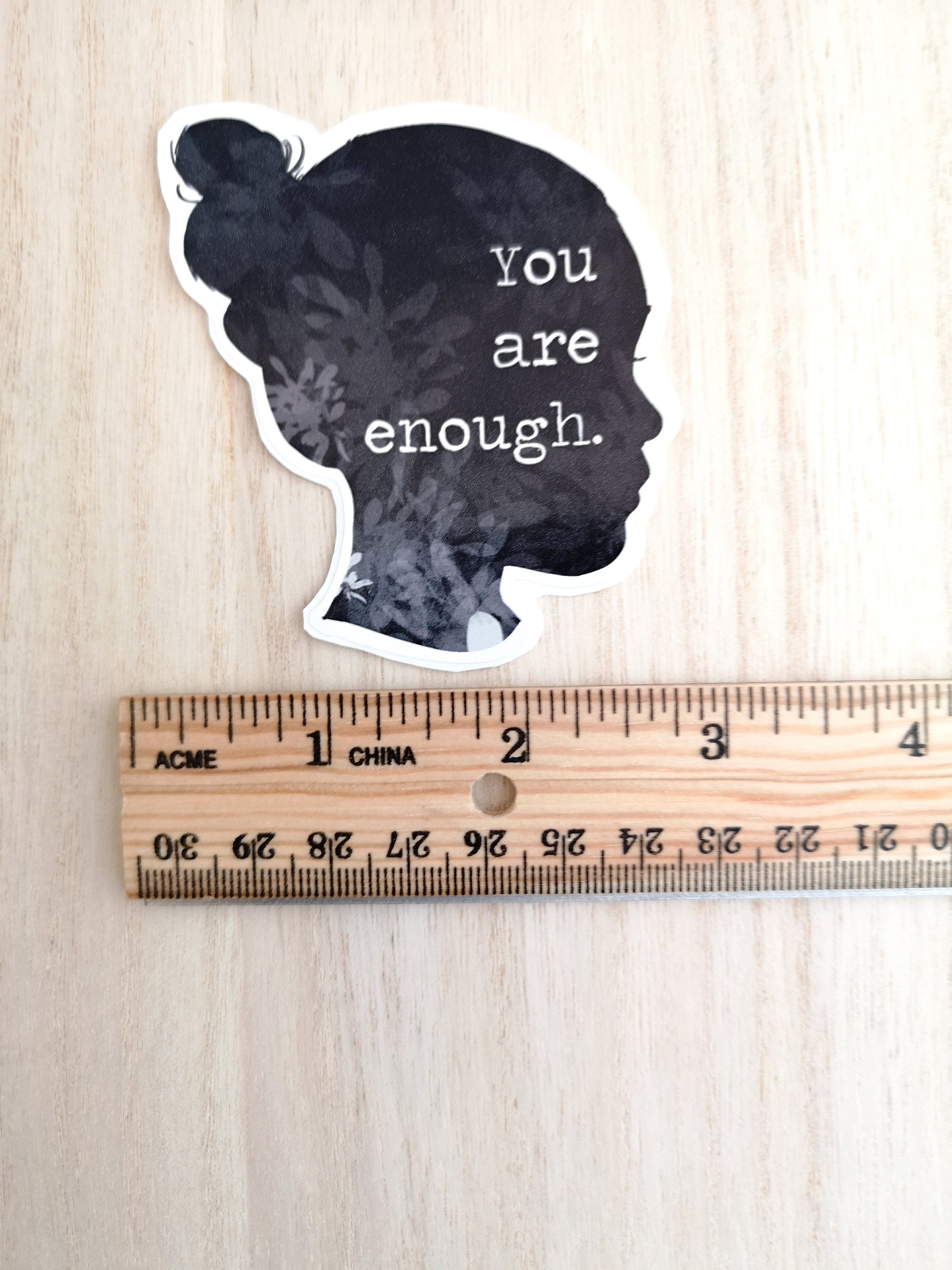 You Are Enough Vinyl decal sticker waterbottle laptop phone Etsy