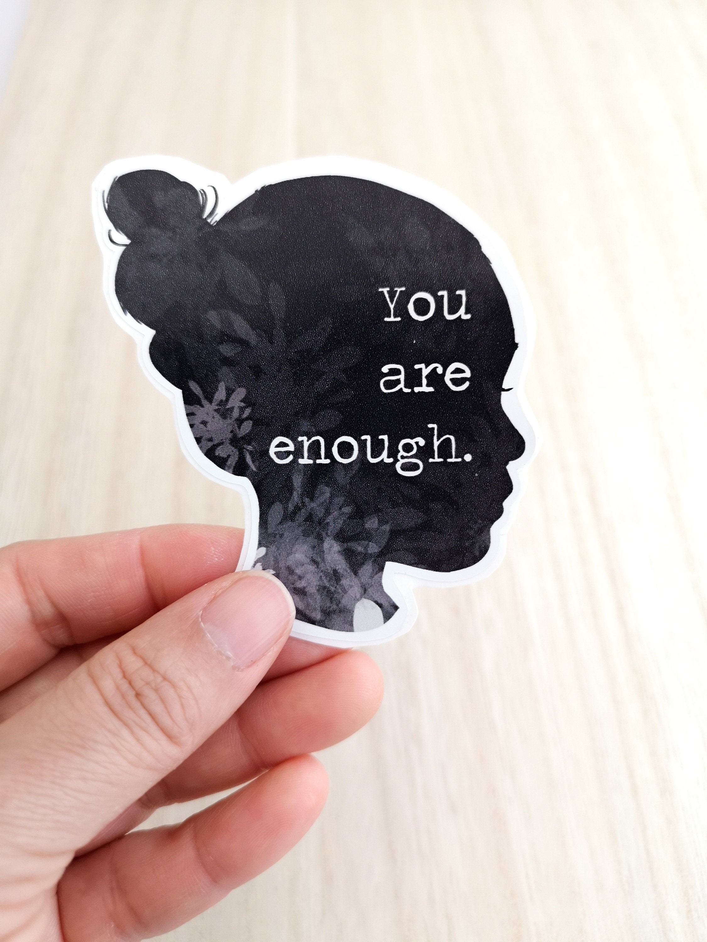 You Are Enough Vinyl decal sticker waterbottle laptop phone Etsy