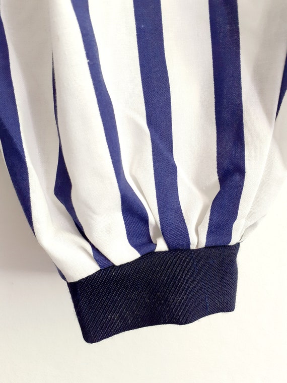 Combination mixed short sleeves / Blue and white … - image 5