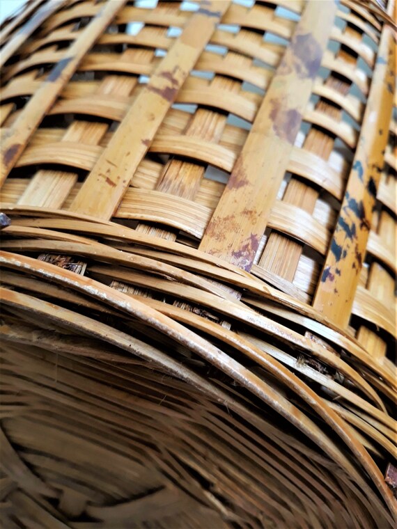 Grand Panier Osier Rotin Haut Paniere Rotin Osier Xxl Etsy