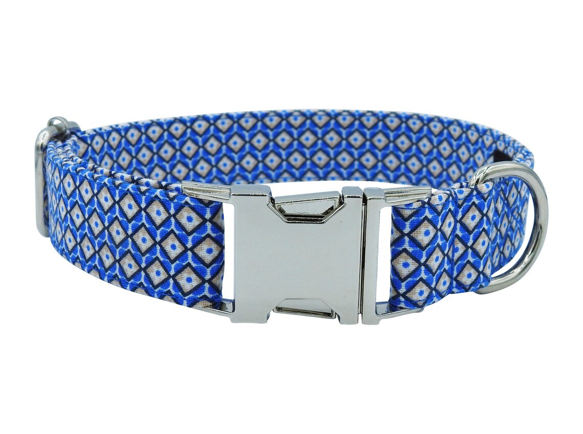 Dog Collar Royale Dog Collar Fabric Dog Collar with Quick Etsy