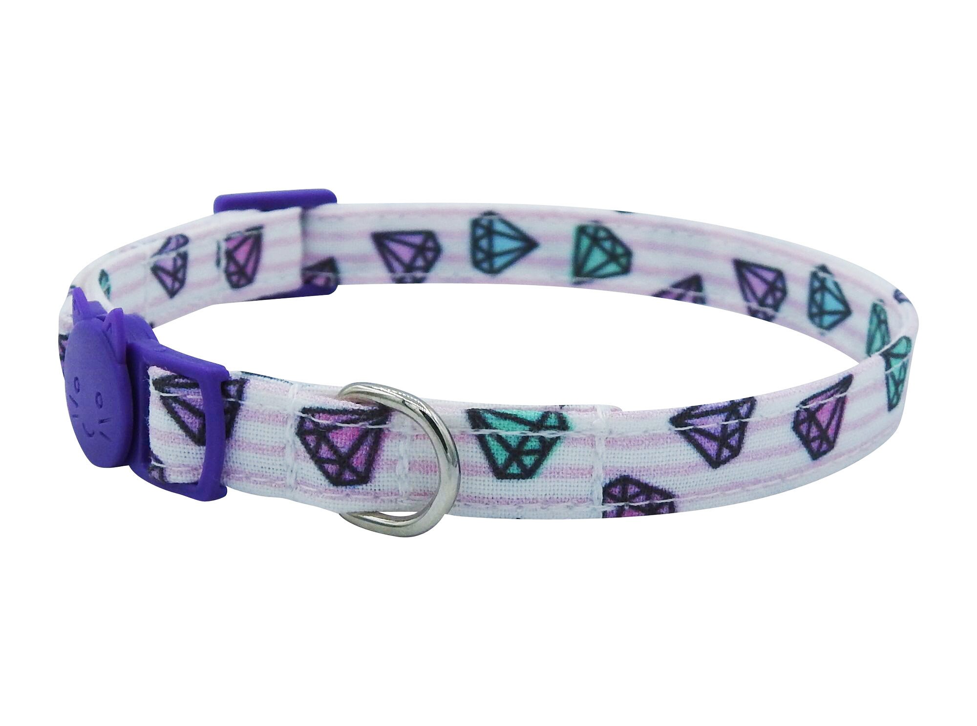 Cat Collar Diamond Print Cat Collar Fabric Cat Collar with Etsy