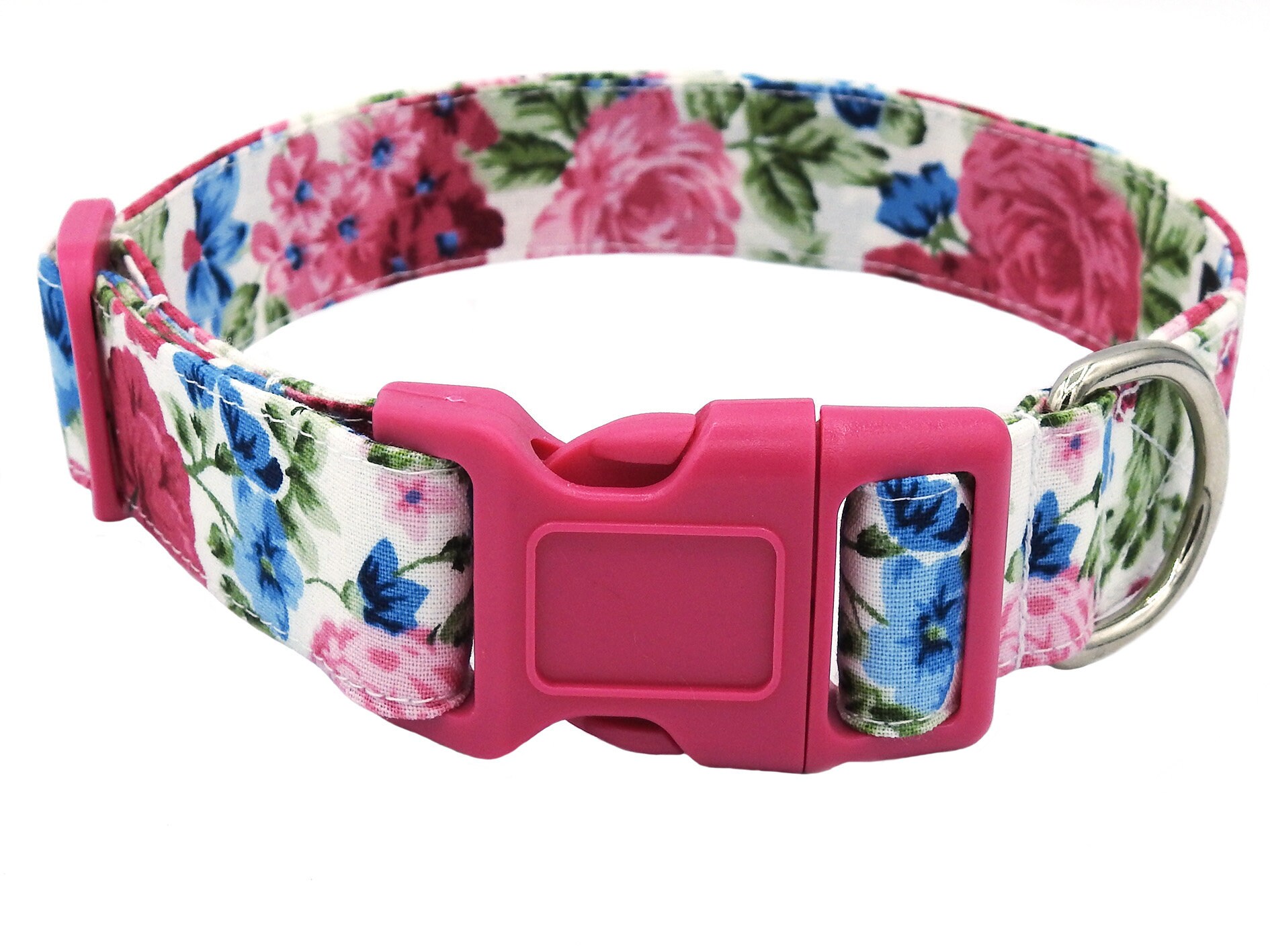 Dog Collar Floral Print Dog Collar Fabric Dog Collar Etsy