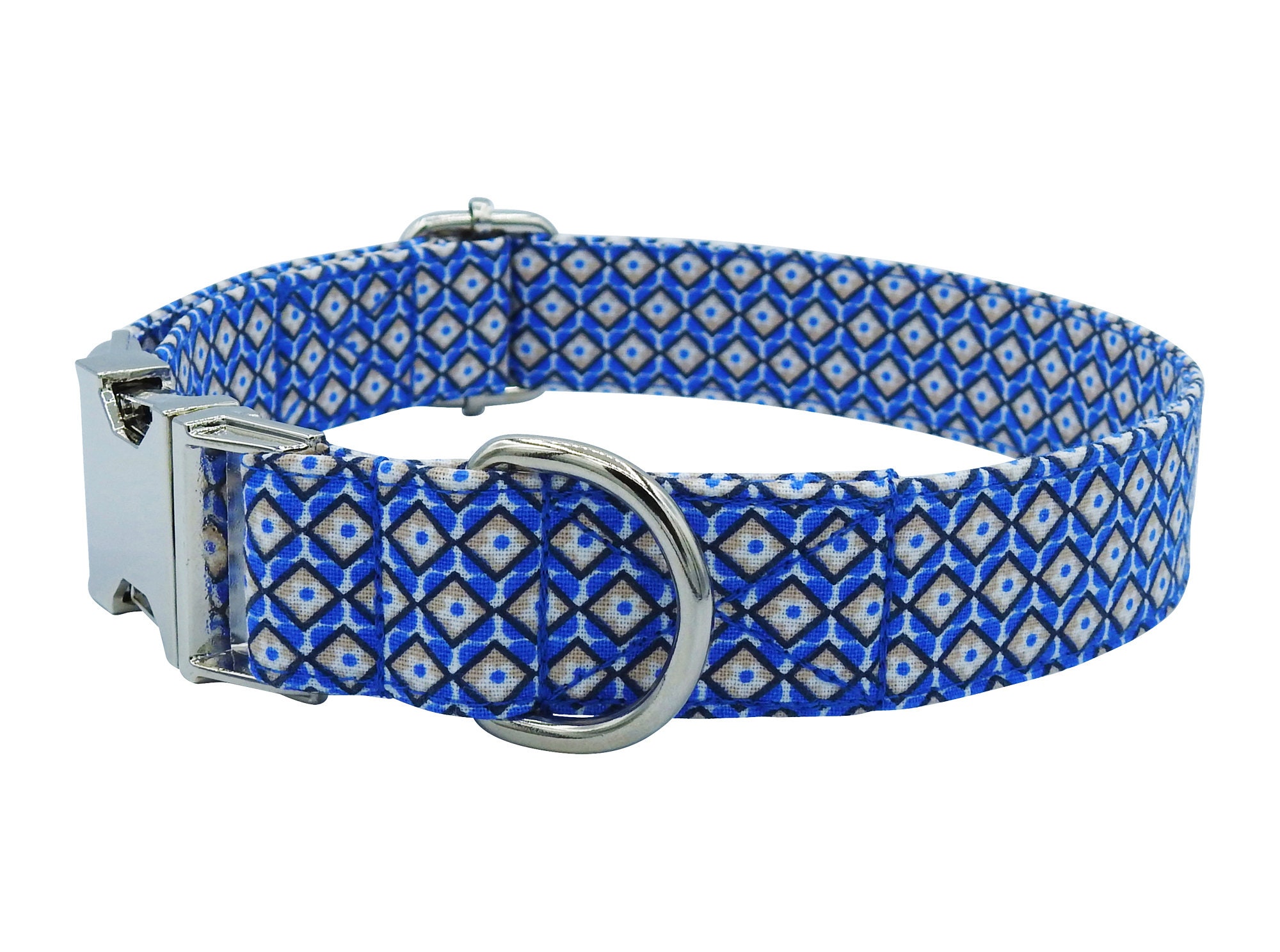 Dog Collar Royale Dog Collar Fabric Dog Collar with Quick Etsy