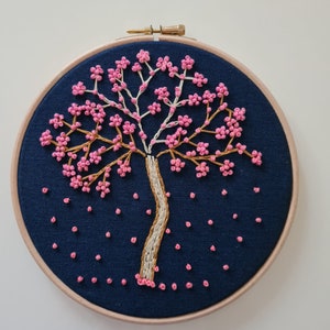 Pink Floral Embroidery
