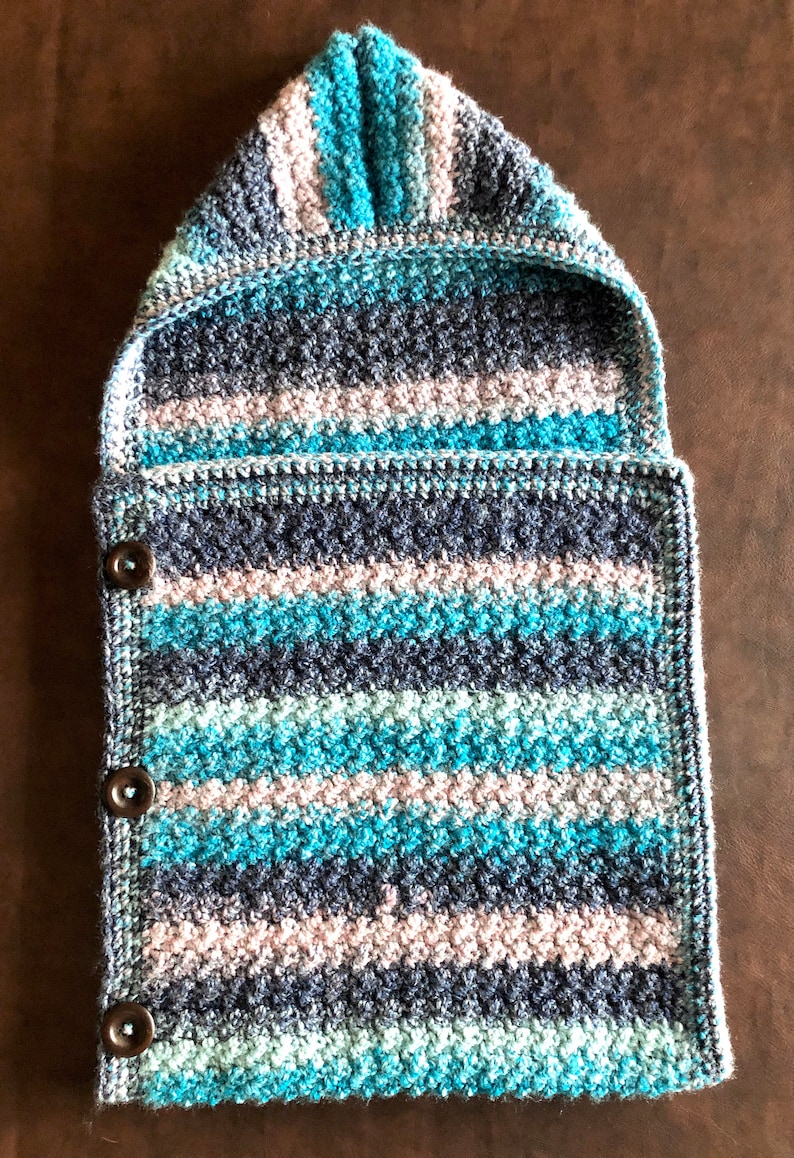 Crochet Baby/Infant Hooded Sleep Sack with Wooden Buttons Etsy