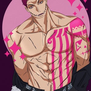 Arte del anime manga de One Piece, la sexy Charlotte Katakuri