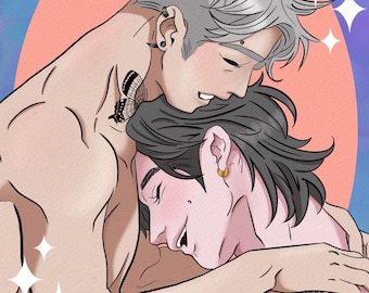 Yaoi-jongens verliefde hond zijn dol op manhwa Art