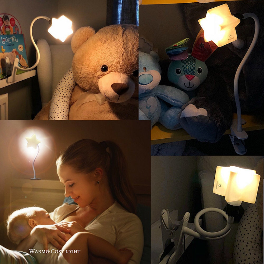 Ergojojo LED clip on Star night light/ reading lamp 4 Etsy