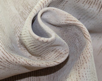 Beige Lambskin Leather: Soft Nappa Hide for Crafts (57x55cm)