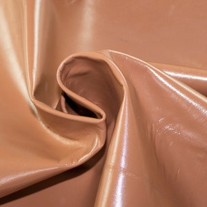 Brown sheep leather, nappa hide, brown lambskin, ~1mm, lamb hide, leather for crafts.