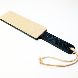 Blue Knife Strop Board,double sided, for kitchen, chef knives, finishing tools, hunting tools.