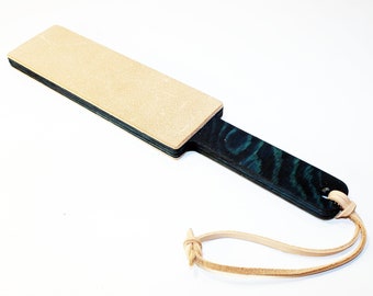 Blue Knife Strop Board,double sided, for kitchen, chef knives, finishing tools, hunting tools.