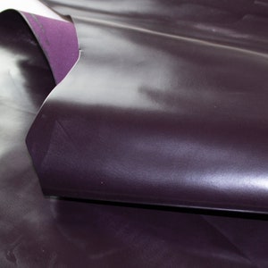 Dark purple sheep leather, nappa hide, dark purple lambskin, ~1mm, lamb hide, leather for crafts.