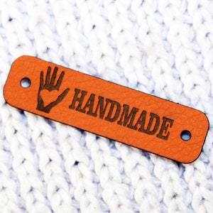 Faux leather tags for handmade items, vegan friendly leather, faux leather tags, labels for handmade items, leather labels, clothing tags.