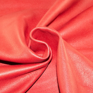 Red sheep leather, nappa hide, red lambskin, ~1mm, lamb hide, leather for crafts.