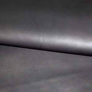 Black Nappa Lambskin Leather Hide: Italian Leather for Crafts (31x22 inches)