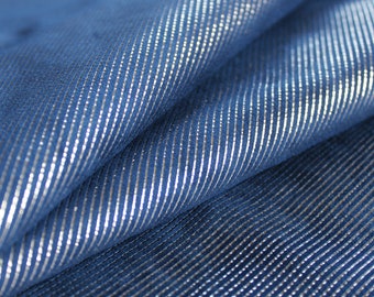 Blue Lambskin Nappa Leather Hide: Soft Italian Leather for Crafts