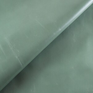 Green Lambskin Nappa Leather Hide: 36x21 inch, ~1mm