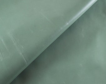 Piel de cordero napa verde: 36 x 21 pulgadas, ~1 mm