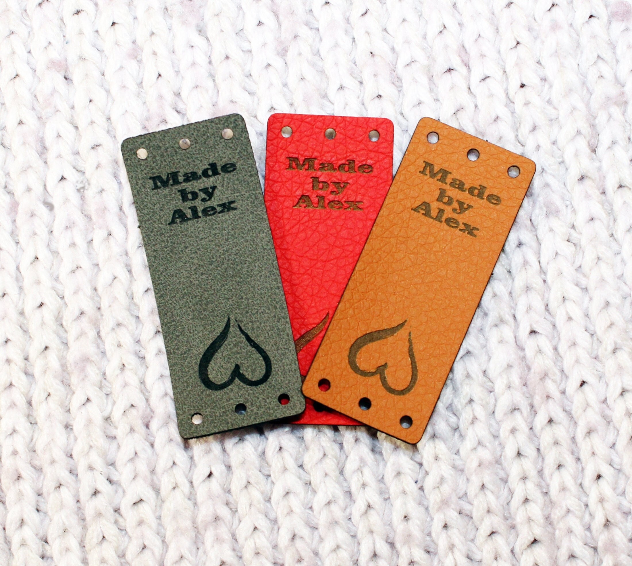 Collage faux leather tags leather labels clothing tags. Faux leather