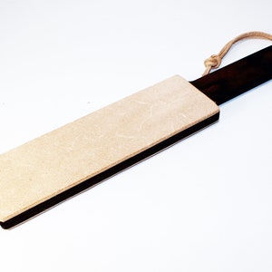 Brown Knife Strop Board,double sided, for kitchen, chef knives, finishing tools, hunting tools.
