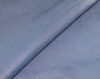 Dark Blue Nappa Lambskin Leather Hide: Soft Italian Leather (~1mm)