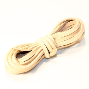 2m leather cord, leather lace, vegetable tanned leather lace, 6.5 feets lace, leather craft supplies, handmade supplies, veg tanned leather