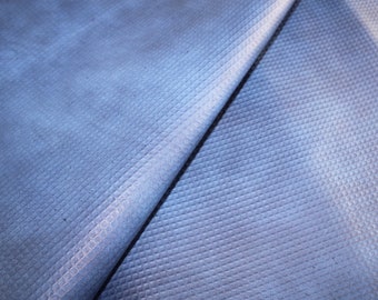Blue Lambskin Leather Hide: Nappa Leather for Crafts (~1mm)