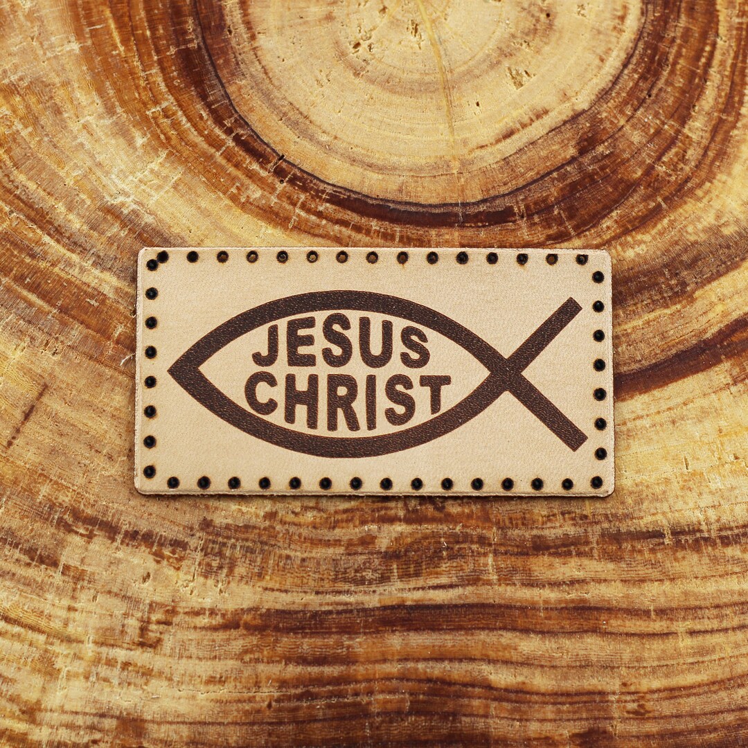 Jesus Fish Leather Patch, Christian Fish, Christian Accessories ...