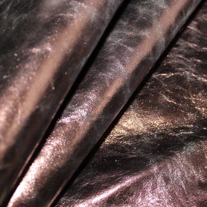 Dark purple sheep leather, nappa hide, dark purple lambskin, ~1mm, lamb hide, leather for crafts.