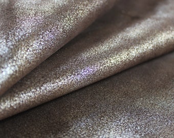 Dark Brown Lambskin Nappa Leather: Soft Italian Hide (24x25 inches)