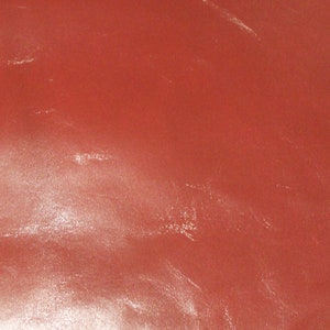 Red sheep leather, nappa hide, red lambskin, ~1mm, lamb hide, leather for crafts.