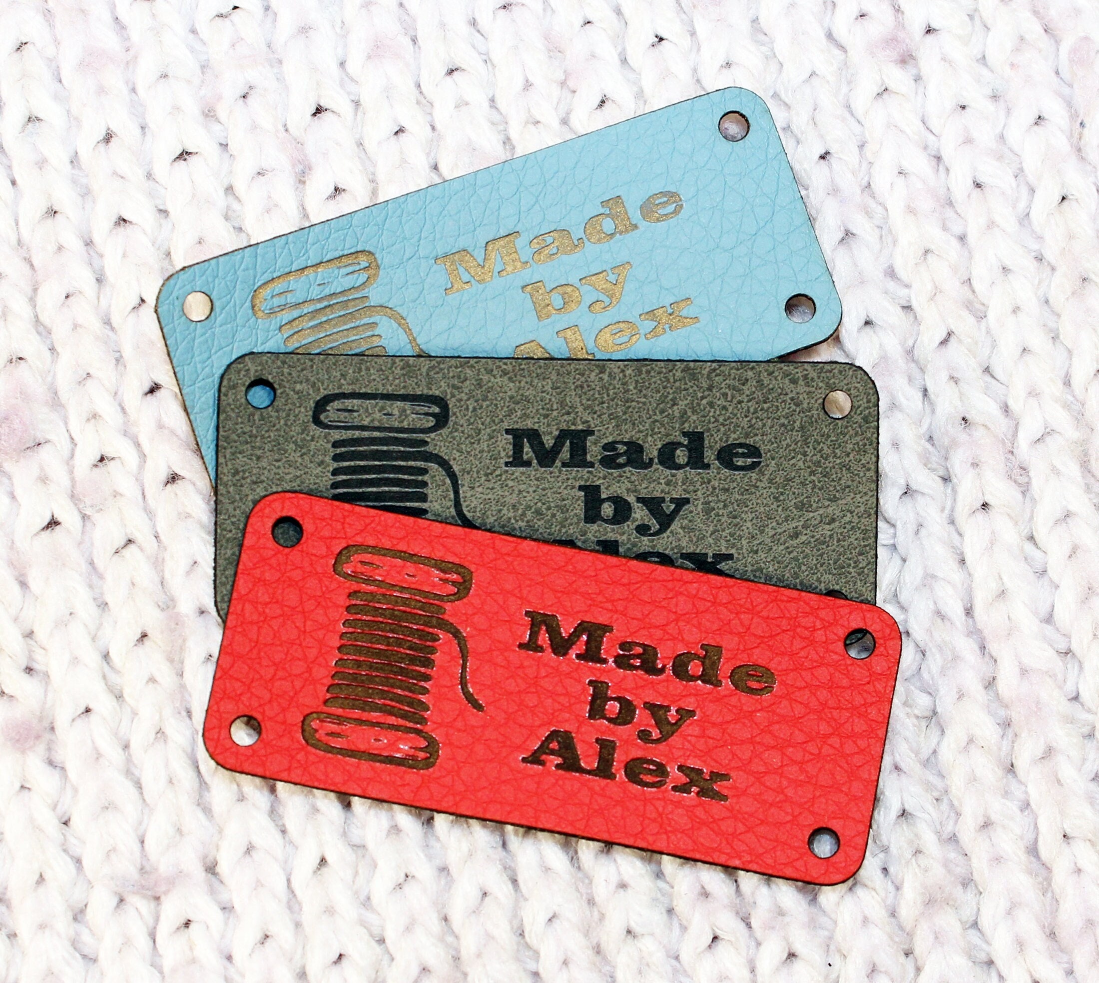 Collage faux leather tags leather labels clothing tags. Faux leather
