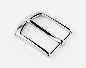 Belt buckle 30 mm, Chrome Plated, Waistband buckle, Leather Craft Accessories. BLK-5-XGJ 814/30 CP