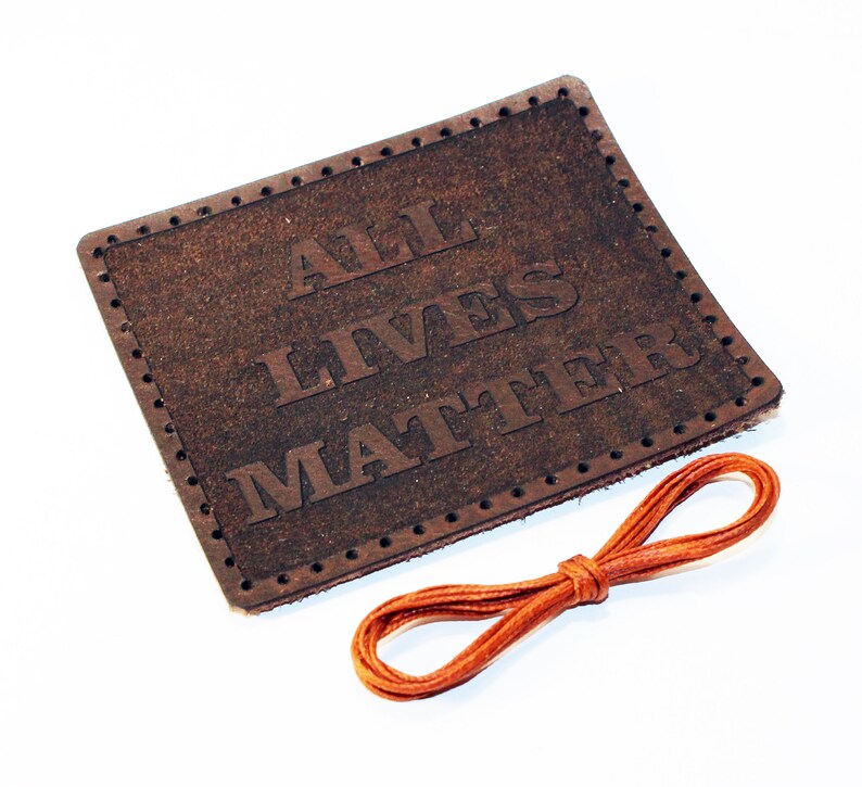 All lives matter leather patch,Black History leather patch.