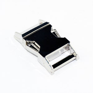 Nickel Plated Metal Side Release Buckle: 20mm DIY Craft Accessory