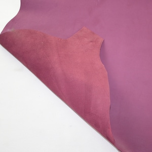 Burgunty sheep leather, nappa hide, burgunty lambskin, ~1mm, lamb hide, leather for crafts.