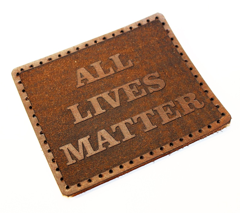 All lives matter leather patch,Black History leather patch.