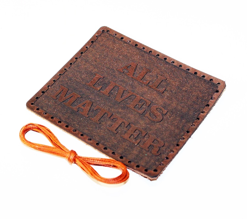 All lives matter leather patch,Black History leather patch.